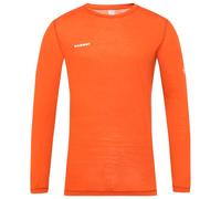 Mammut - Tree Wool Firstlayer Longsleeve - Sport shirt size XXL, orange