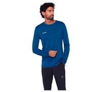 Mammut - Tree Wool Firstlayer Longsleeve - Sport shirt size XXL, blue