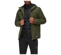 Mammut - Treeline 3 in 1 Hardshell Hooded Jacket - 3-in-1 jacket size L, black/olive