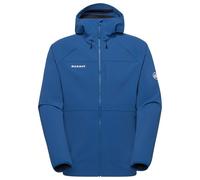 Mammut - Ultimate Comfort Softshell Hooded Jacket - Softshell jacket size M, blue