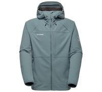 Mammut - Ultimate Comfort Softshell Hooded Jacket - Softshell jacket size XXL, turquoise