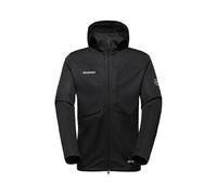 Mammut Ultimate VIII SO Hooded Jacket Men | Outdoor Softshell Clothing for Hiking | Black, XL