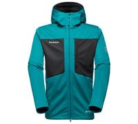 Mammut - Ultimate VIII Softshell Hooded Jacket - Softshell jacket size M, turquoise