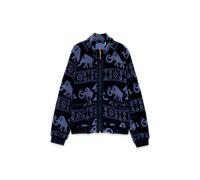 Mammut Vintage-inspired merino wool fleece jacket x Cabourn Direttissima Wool ML Jacket - black navy-light navy, XXL