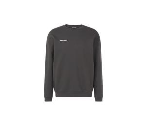 Mammut Warm, 100% organic cotton crew neck Base ML Crew Neck Men Mini Logo - gabbro, M