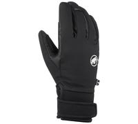 Mammut - Warm and breathable gloves in PrimaLoft® and GORE-TEX WINDSTOPPER - Astro Guide SO Glove Black for Men in Leather - Size 6 Black 6