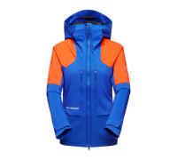 Mammut Weatherproof mountaineering softshell Eiger Nordwand Pro SO Hooded Jacket Women - eiger blue-eiger orange, M