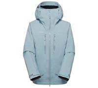 Mammut - Women's Crater Pro Hardshell Hooded Jacket - Waterproof jacket size XL, grey/turquoise
