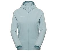 Mammut - Women's Madris Light Midlayer Hooded Jacket - Fleece jacket size S, grey/turquoise