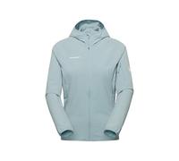 Mammut - Women's Madris Light Midlayer Hooded Jacket - Fleece jacket size XS, grey/turquoise