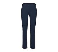 Mammut Womens Runbold Iv Zip Off Hiking Pants, Marine, 38 Long EU Navy