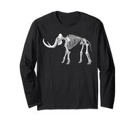 Mammuthus primigenius Fossil Paleoart Paleontology Science Long Sleeve T-Shirt