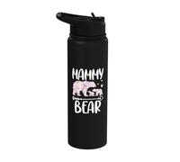 Mammy Bear Flowers Two Bear Cubs Kids Mom Stainless Steel Insulated Water Bottle