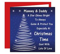Mammy & Daddy Special Christmas Card - Lots Of Love - Guiding Star Design