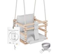 MAMOI® Baby swing, Toddler seat 3 in 1, Wooden door bouncer for kids, Indoor swings set, Chair from birth for toddlers age 1-3
