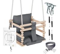 MAMOI® Baby swing, Toddler sensory seat 3 in 1, Wooden door bouncer for kids
