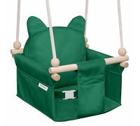 MAMOI Children’s swing with safety belt, height adjustable 150-190 cm, swing for home, stable construction, velour seat, easy installation, indoor children’s swing