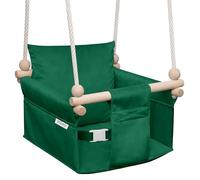 MAMOI Children’s swing with safety belt, height adjustable 150-190 cm, swing for home, stable construction, velour seat, easy installation, indoor children’s swing