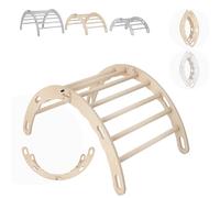 MAMOI® Indoor climbing frame for toddlers, Wooden baby gym, Play gym rocker toys made of wood for toddler, Rockers climbing frame