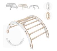 MAMOI® Indoor climbing frame for toddlers, Wooden baby gym, Play gym rocker toys made of wood for toddler, Rockers climbing frame