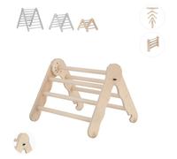 MAMOI® Indoor climbing triangle for kids, Baby climbing frame, Wooden toddler gym for children outside and outdoor, Frames toys for toddlers