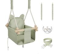 MAMOI Indoor Swing, Wooden Swing, Swings for Door Frame and Ceiling, Swing, Wooden Swing for Room, Adjustable Swing