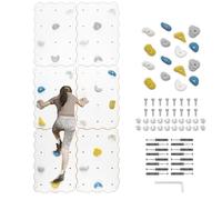 MAMOI Kids Indoor Climbing Wall - Wooden Panels with Sockets, Climbing Frame for Nursery - Mounting Kit Included