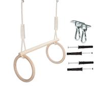 MAMOI Trapeze bar swing for children from wood and cotton cord | Indoor rocking bar swing in minimal design | Sustainable monkey swing gymnastics trapeze | 100% ECO | Made in EU