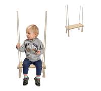 MAMOI® Wooden Baby Swing | Wooden Swing | Wooden Swing Board | Baby Swing for Home | Indoor Swing | 100% Eco | Made in the EU