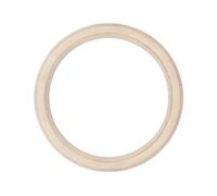 MAMOI Wooden gymnastics ring, gymnastics ring without straps, handle for strength training and gymnastics, for indoor and outdoor use, 100% ECO, made in the EU