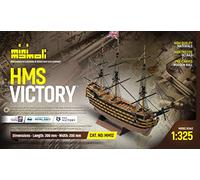 Mamoli MINI Victory Scale: 1/325 WOODEN SHIP MODEL KIT,PRE-BUILT HULL Length: 300 mm, Height:200mm MM12