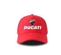 MAMON Adjustable Golf Cap with Adjustable Buckle, DUCATI Baseball Hat, Cotton Embroidered Baseball Cap for Man-Red||54-60cm