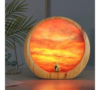 mamre Sunset Glow Table Lamp, Anniversary Valentine Gifts for Him, Mr & Mrs Signs for Wedding Table Décor, Art Ornament Home Gift Xmas Gift