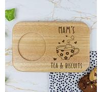 Mam's Tea & Biscuits Board, Wooden Treat Board, Snack Tray, Mother's Day, Birthday Gifts for Mam
