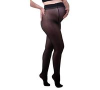 MAMSY Women's Maternity 20den Sheer Tights, Black, Medium/Large