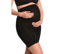 MAMSY Women's Maternity Shorts Boxer, Schwarz, XL-XXL Tall