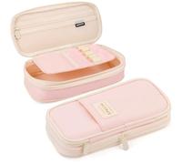 MAMUNU Expandable Pencil Case, Large Capacity Pencil Case with Compartments, Portable Pencil Pen Bag Pouch Stationery Storage Organizer for Girls Women Adult School Office College Students
