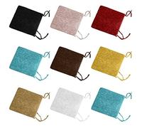 Mamushi Crushed Velvet Foam Filled Seat Pads with Ties, Super Soft Cushions Pad For Kitchen Dining Office Garden Chairs, Size 42 x 37 + 4 cm (Pack of 2, White)