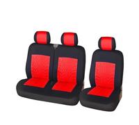 MAMXVKVZEU 2+1 Car Seat Covers For Renault For Master For Trafic(RED)