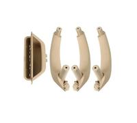MAMXVKVZEU 4Pcs/Set Interior Door Handles Inner Panel Handle Cover for B&MW F25 F26 X3 X4 2011-2017 Inner Doors Panel Handle Bar Pull Trim(Beige)