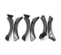 MAMXVKVZEU 6PCS Set Front Rear Left Right Interior Passenger Door Pull Handle for B&MW 3 Series E90 E91 2004-2012(RHD-Carbon 6PCS)