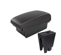 MAMXVKVZEU Armrest Box Interior Car Armrest Center Storage Box Usb For Citroen C1 Car Armrest Box(A1 Black red NO USB)