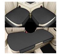 MAMXVKVZEU Breathable Ice Silk Car Seat Cushion Solid Color Cover Universal Fit For Most Cars(Black three-piece)
