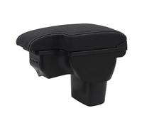 MAMXVKVZEU Car Armrest Box Storage Box Central Console Storage Box USB For N&issan For Juke Car Armrest Box(A3 Black leather)