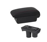 MAMXVKVZEU Car Armrest Box Storage Box Interior Accessories For Citroen For C-Elysee Car Armrest Box(B1 Black red 3USB)