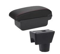 MAMXVKVZEU Car Armrest Storage Box Accessories For N&issan For Terrano 3 Car Armrest Box(C1 Black red No USB)