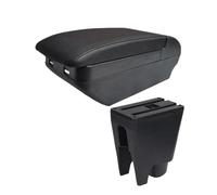 MAMXVKVZEU Car Center Console Armrest Storage Box Interior Accessories For Citroen C1 Car Armrest Box(H All Black 4 USB)