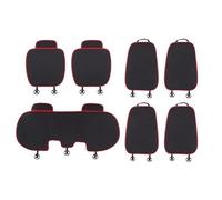 MAMXVKVZEU Car Seat Cover Front Rear Backrest Cushion Auto Seat Protector For Nissan For X-Trail 2014-2022(Black red 7 pcs)