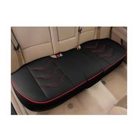 MAMXVKVZEU Car Seat Cover PU Leather Seat Cushion Covers Interior Seats Four Seasons Protection Mat Universal(1pc rear black red)