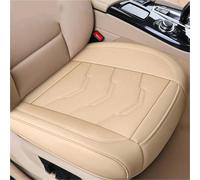 MAMXVKVZEU Car Seat Cover PU Leather Seat Cushion Covers Interior Seats Four Seasons Protection Mat Universal(1pc Beige front)